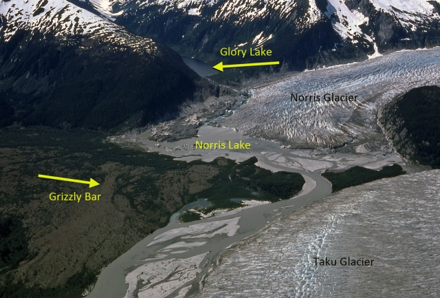 norris glacier terminus 1975